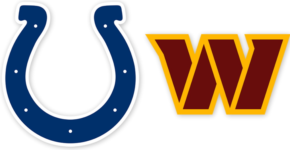 Indianapolis Colts vs Washington Commanders Week 4 team logos