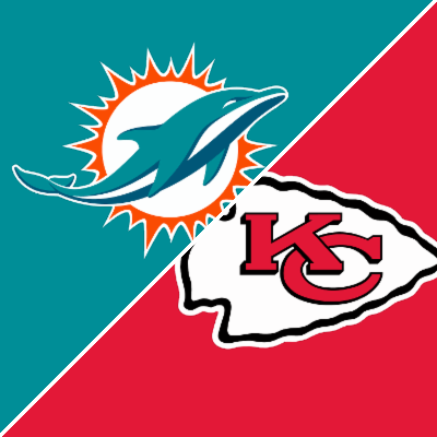 Kansas City Chiefs vs Miami Dolphins team logos