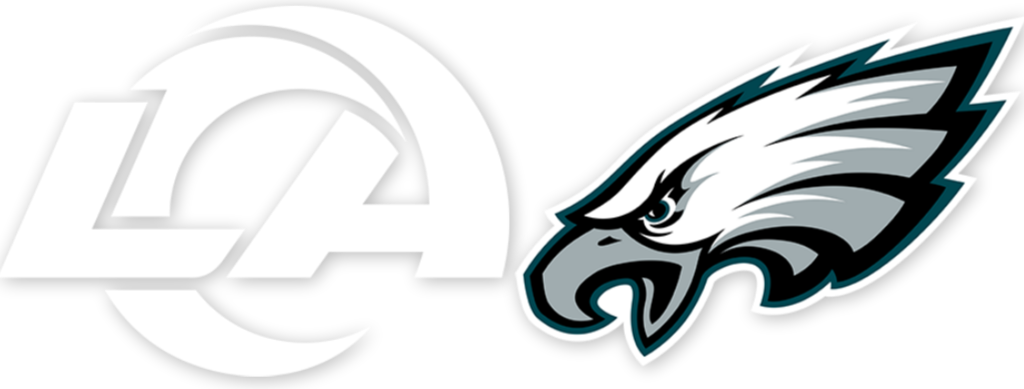 Los Angeles Rams vs Philadelphia Eagles Week 4 team logos