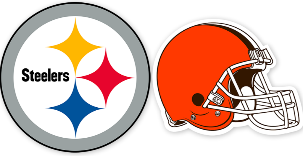 Pittsburgh Steelers vs Cleveland Browns Week 4 team logos