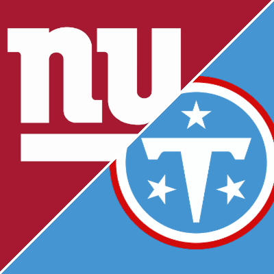 Tennessee Titans vs New York Giants team logos